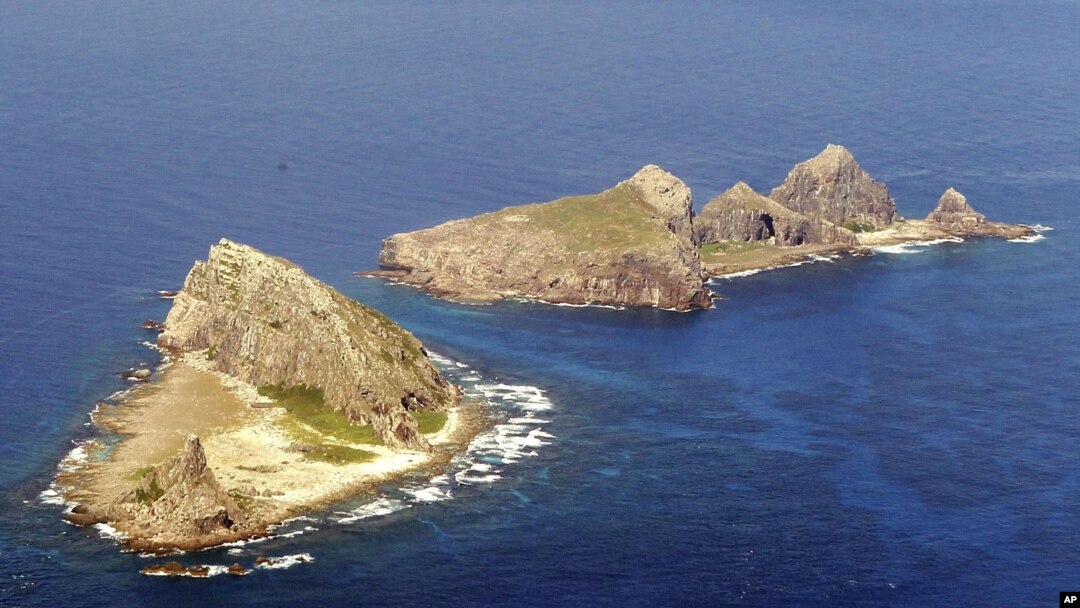 The string of islands known as Senkaku islands in Japanese, and Diaoyu in Chinese (2010 file photo)