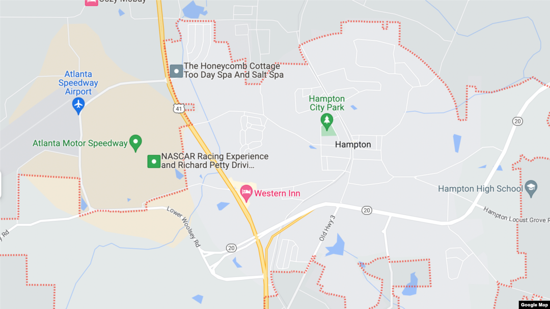 Los hechos ocurrieron en la pequeña ciudad de Hampton, en Georgia, Hampton, que tiene unos 8.500 habitantes y está ubicada a unos 65 kilómetros al sur de Atlanta.