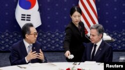 美國國務卿布林肯（Antony Blinken）2024年3月18日在首爾與南韓外長趙兌烈(Cho Tae-yul)會晤。