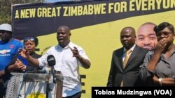 Promise Mkhwananzi Addressing a CCC Presser