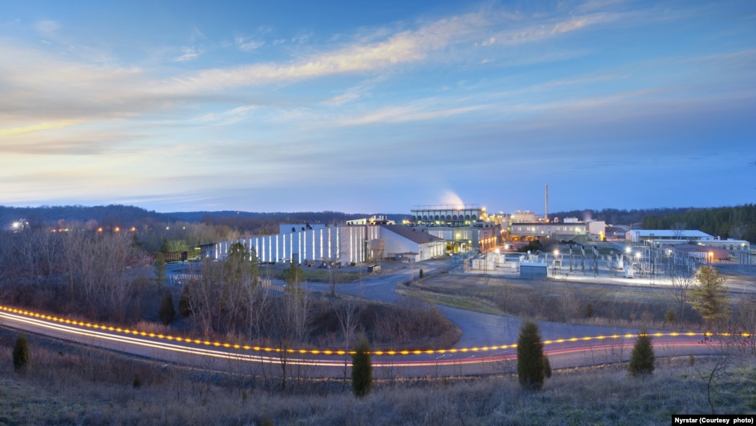 An overview of Nyrstar’s Clarksville, Tennessee, zinc refinery plant.