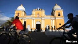 Vista general de una iglesia católica en la ciudad de Concepción, al sur de Managua, capital de Nicaragua.