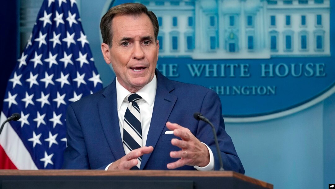 (ARŞİV) Pazartesi günü gazetecilerin konuya ilişkin sorularını cevaplayan Beyaz Saray Ulusal Güvenlik Konseyi İletişim Danışmanı John Kirby planın İsrail’e ait olduğunu vurguladı.