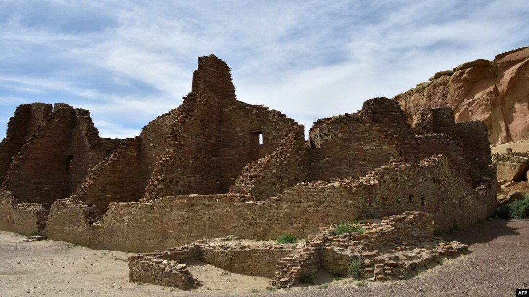 FILE - The ruins of Pueblo Bonito house built by ancient Puebloan people is seen at Chaco Culture National Historical Park, May 20, 2015.