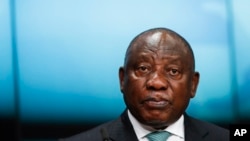Imagem de arquivo: Presidente da África do Sul Cyril Ramaphosa