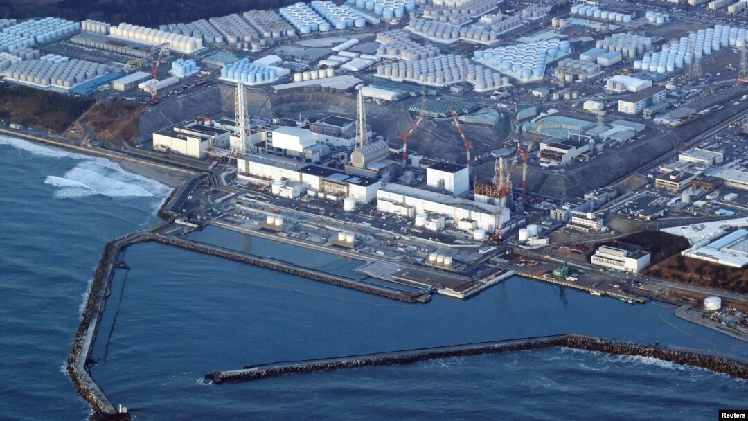 FILE - An aerial view shows the Fukushima Daiichi nuclear power plant following a strong earthquake, in Okuma town, Fukushima prefecture, Japan in this photo taken by Kyodo on March 17, 2022. (Kyodo/via Reuters)