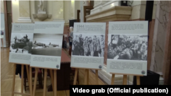 Sa otvaranja izložbe fotografija “Misija Halijard” u Narodnoj skupštini Srbije, Foto: Video grab