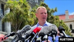 在消息的得到證實，克里斯·希金斯（Chris Hipkins）將接替已宣布辭職的阿德恩，擔任下任新西蘭總理之後，接受了媒體的採訪。