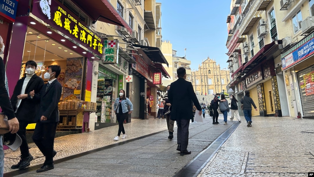 지난달 28일 중국 마카오 거리.