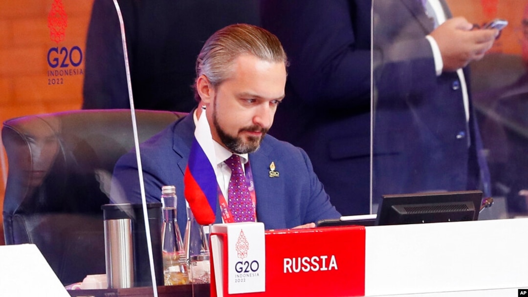 El Viceministro de Finanzas de Rusia, Timur Maksimov, asiste a la Reunión de Ministros de Finanzas y Gobernadores de Bancos Centrales del G-20 en Nusa Dua, Bali, Indonesia, el 15 de julio de 2022.