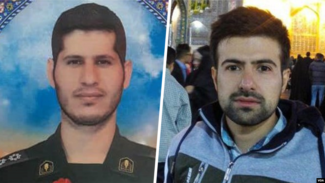از راست، محمد عبدوس و علی کمانی، دو عضو کشته شده یگان ویژه وزارت دفاع و سپاه 