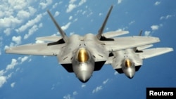 미국 공군의 F-22 렙터(Raptor) 전투기. (자료사진)