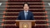 台湾总统赖清德2025年3月13日在台北就中国对台湾的渗透发表讲话。（照片来源：台湾总统府/法新社）