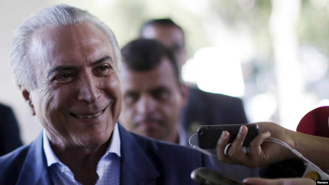 FILE - Brazil's President Michel Temer. Temer has been linked to one of the country's biggest corruption scandals in testimony by a key witness made public Wednesday.
