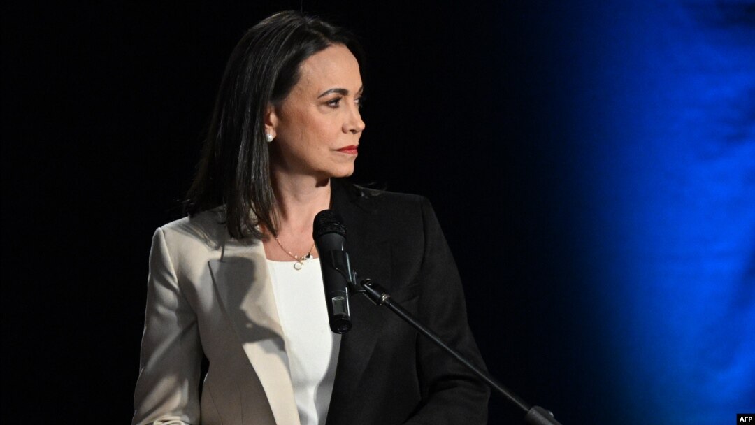 María Corina Machado, candidata de Vente Venezuela en la primaria presidencial opositora, participa en el debate con otros 7 postulados realizado el pasado 12 de julio en la Universidad Católica Andrés Bello.