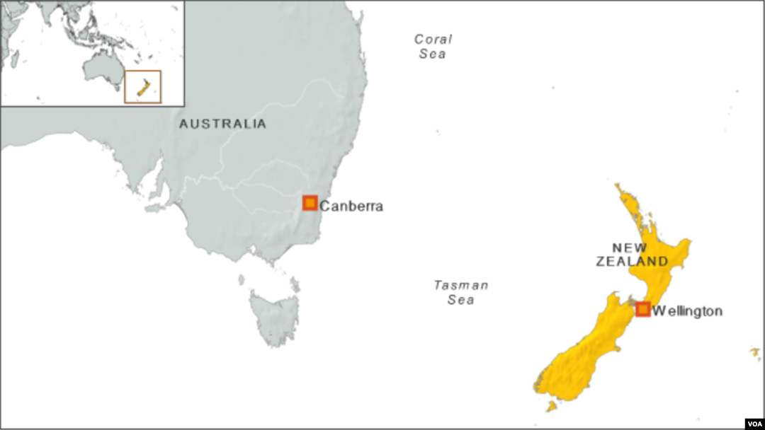 New Zealand map