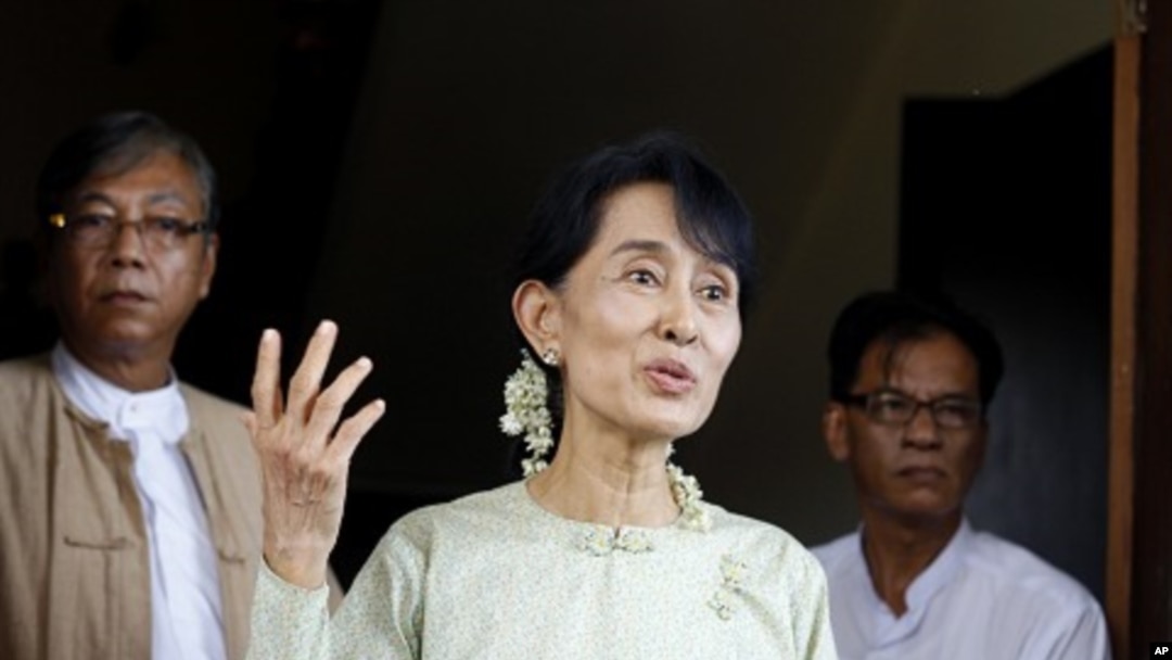 緬甸民主領袖昂山素姬(資料圖片)