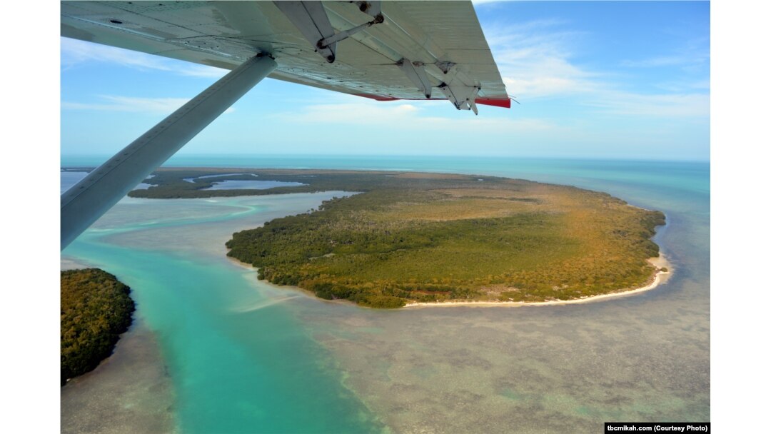 Mikah Meyer enjoyed the beautiful views from the sea plane he was flying in on his way to the Dry Tortugas islands in the Gulf of Mexico.