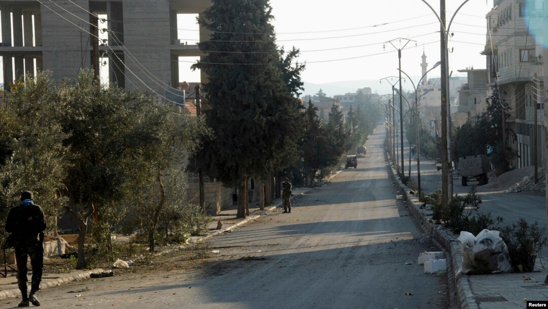 FILE - A view of a section of the road through the Qalamoun mountains used to transport Syria's chemical weapons.
