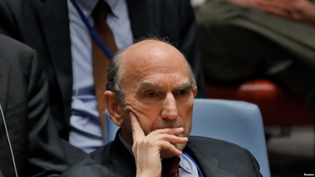 El enviado especial de Estados Unidos para Venezuela, Elliott Abrams, durante una reunión del Consejo de Seguridad de la ONU, el 28 de febrero del 2019. 