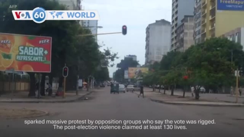 VOA60 World- Mozambique Constitutional Council confirmed victory of ruling party Frelimo