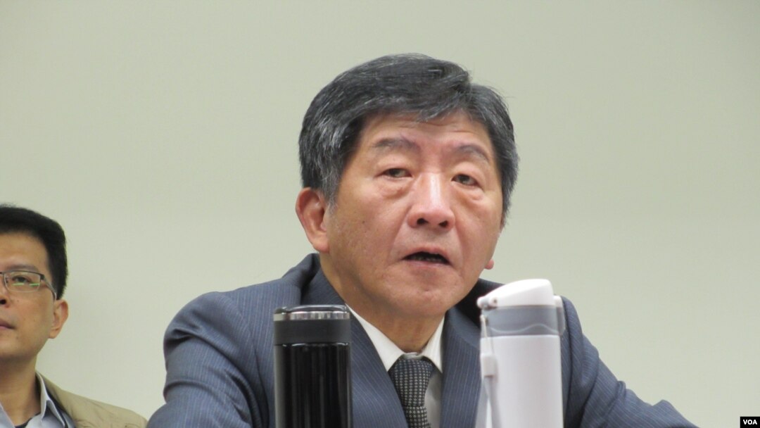 台灣衛福部長陳時中（美國之音張永泰拍攝）