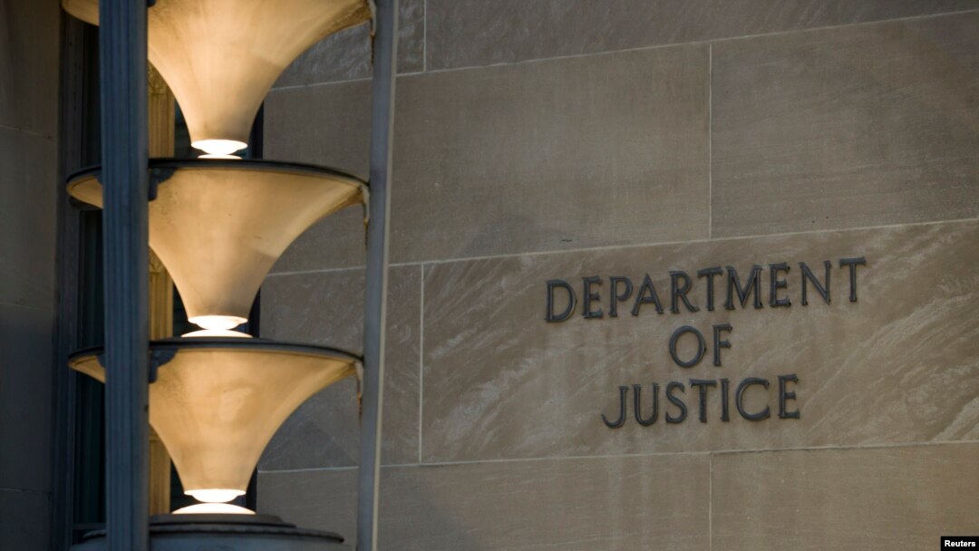 The Department of Justice is seen, March 22, 2019, in Washington. 