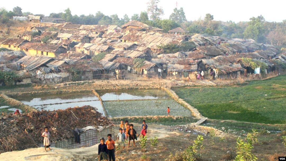 FILE - Some thousands of Rohingyas who fled Myanmar over the past decades live in this Kutupalong illegal Rohingya refugee colony in Cox’s Bazar district, Bangladesh. 