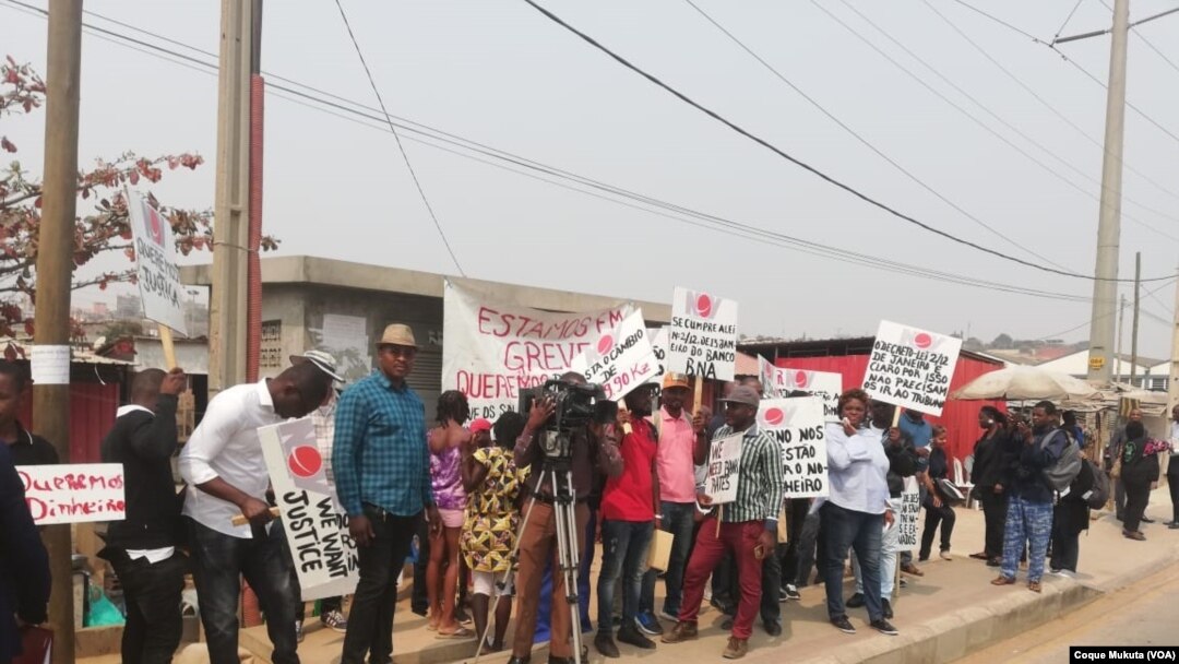 Greve dos trabalhadores da Tuboscope-Angola, em Luanda