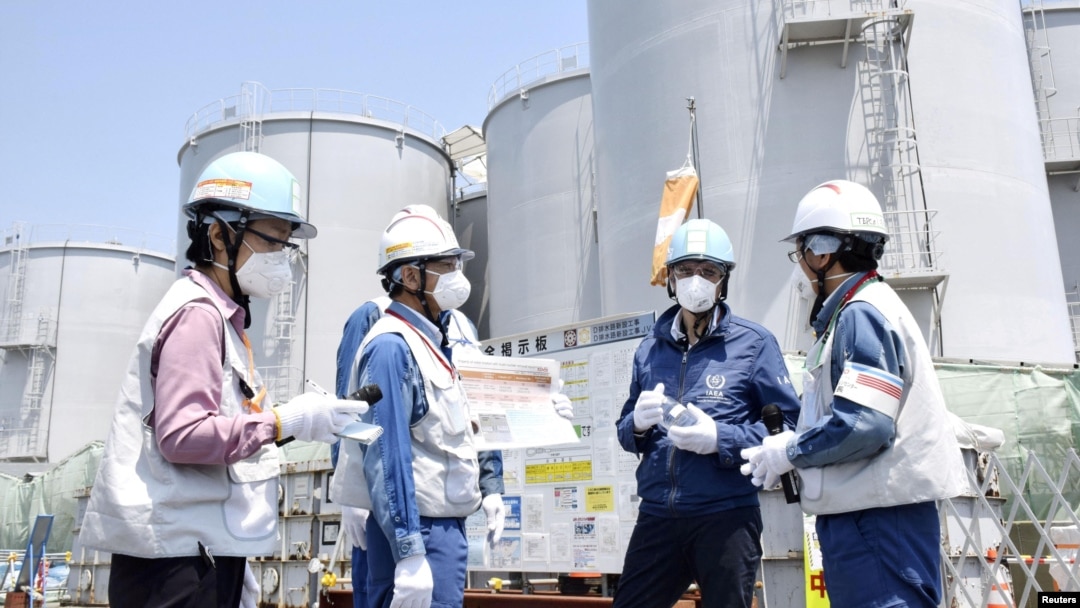 聯合國核子監督機構、國際原子能總署(IAEA)總幹事拉斐爾‧格羅西(Rafael Grossi)2022年5月19日視察被廢棄的福島核電廠。