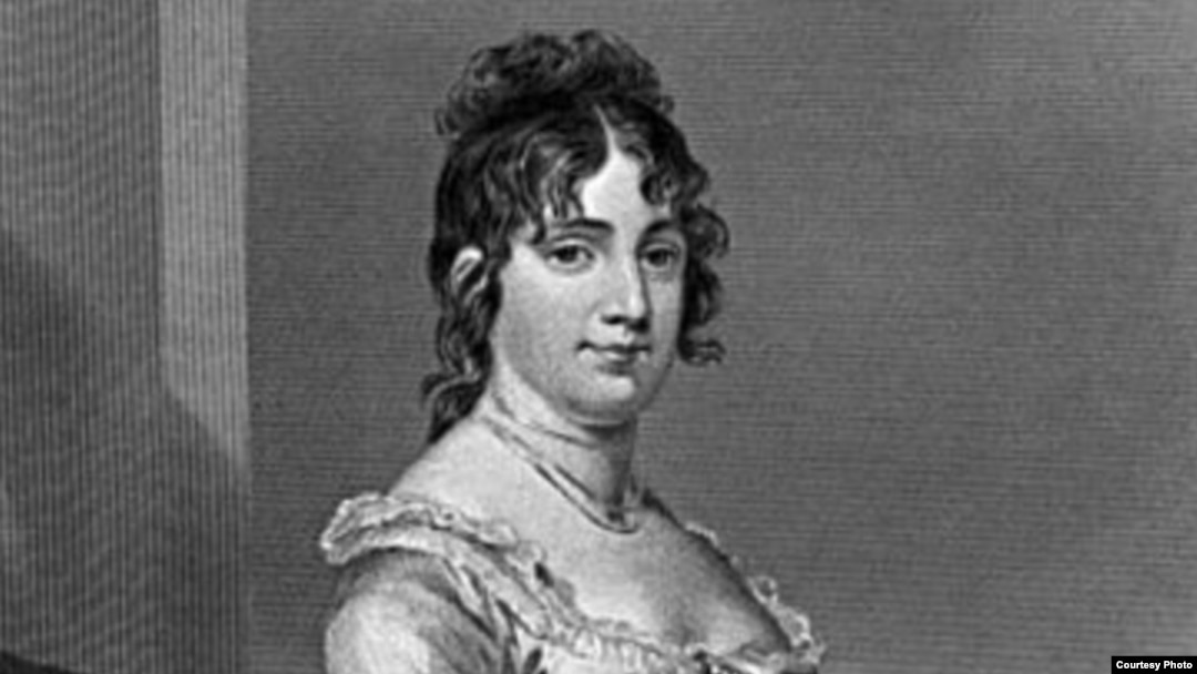 Dolley Madison, wife of the nation’s fourth president, was a renowned hostess and is perhaps the most famous First Lady in U.S. history. But so far as we know, almost all the “Madisons” are named for her husband, and none for her. (Wikipedia Commons)