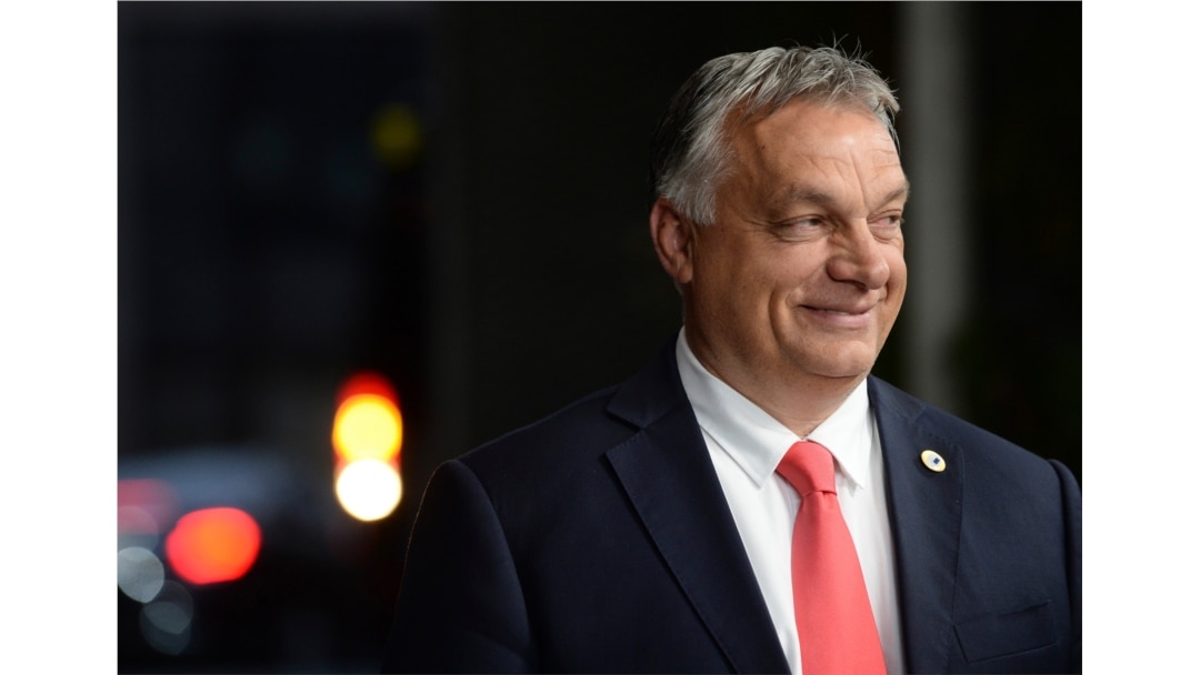 Hungary's Prime Minister Viktor Orban leaves the EU Council building during an EU summit in Brussels, July 20, 2020.