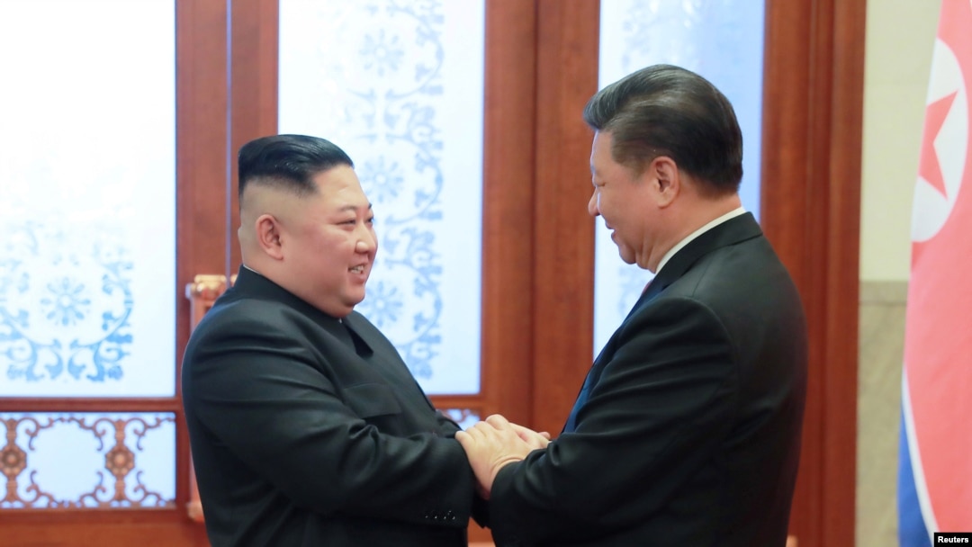 習近平2019年1月10日在北京會見北韓領導人金正恩 （資料圖片）