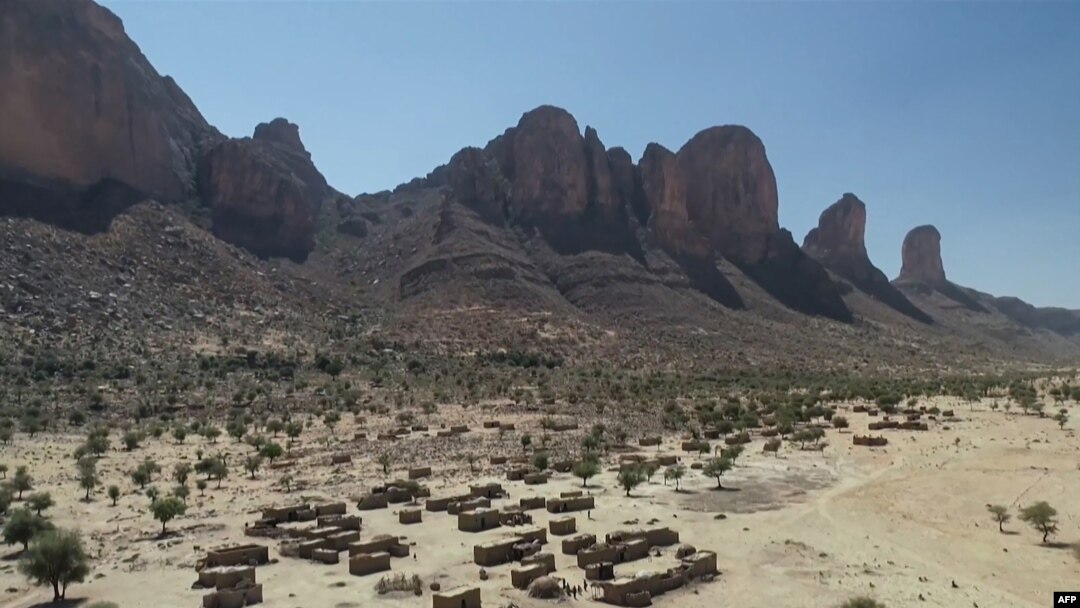 A video grab made available on March 30, 2021 shows aerial images of the area around the village of Bounti in central Mali, shot in late Jan. 2021 by the fact-finding mission of the Human Rights Division of the UN mission in Mali. (Photo by MINUSMA/AFP) 