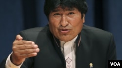 En su intervención, el mandatario también destacó las reservas internacionales bolivianas.