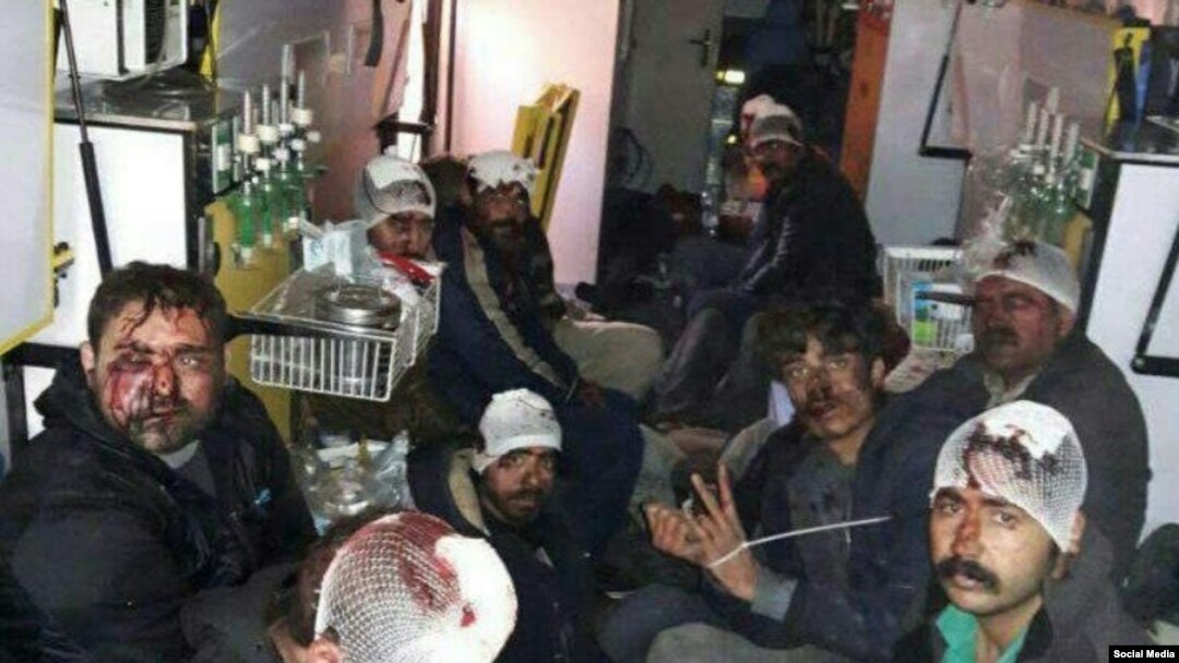 درویشان گنابادی کتک خورده و بازداشت شده در حوادث خیابان گلستان هفتم پاسداران تهران 