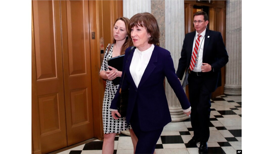 Senadora republicana por Maine, Susan Collins, emitió el voto decisivo para la confirmación de Brett Kavanaugh a la Corte Suprema de EE.UU.