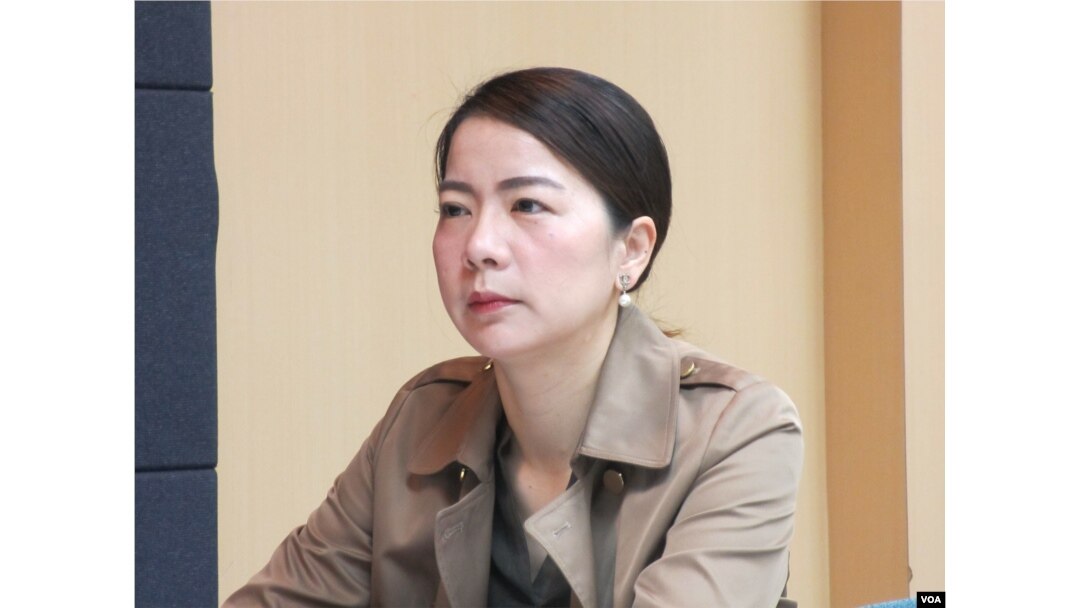 台灣中央警察大學國境系副教授高佩珊(美國之音張永泰拍攝)