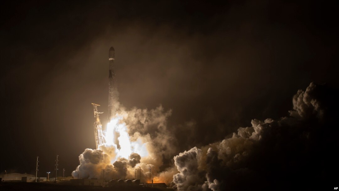 The SpaceX Falcon 9 rocket launches with the Double Asteroid Redirection Test, or DART, spacecraft onboard, Nov. 23, 2021, from Space Launch Complex 4E at Vandenberg Space Force Base in California.