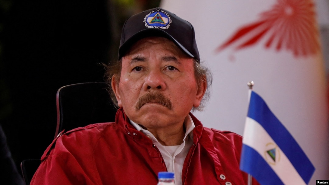 ARCHIVO - El presidente de Nicaragua, Daniel Ortega, asiste a la cumbre del Alba, en Caracas, Venezuela, el 24 de abril de 2024.