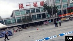 廣州火車站5月6日發生持刀砍人事件現場。