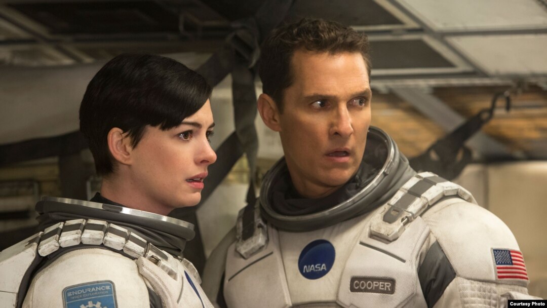 Matthew McConaughey and Ann Hathaway are seen in this studio handout photo from the movie 'Interstellar.'