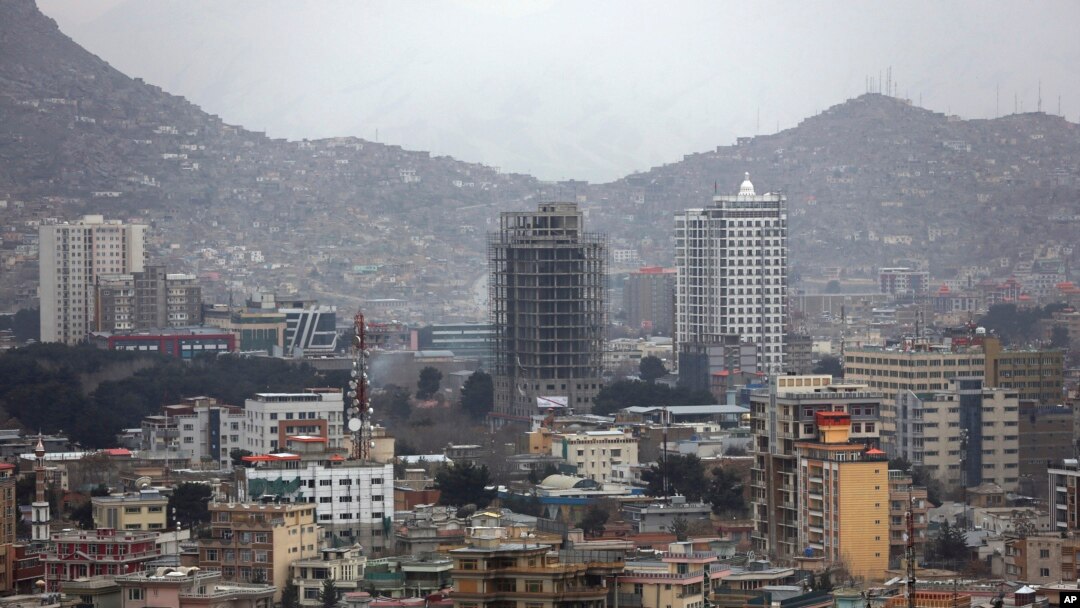 Afghanistan Kabul Reconstruction Mar. 27, 2019 photo, construction projects can be seen in Kabul, Afghanistan. A new report says more than 5,000 people died or were injured since 2002 in rebuilding efforts in Afghanistan.
