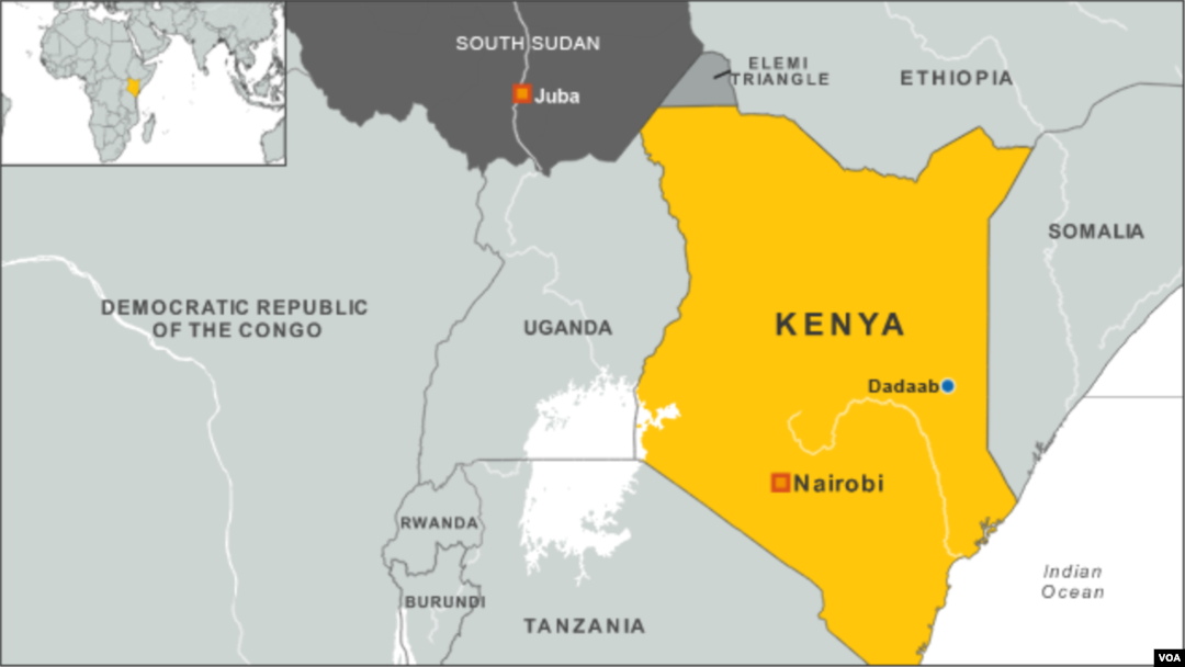 Dadaab, Kenya map