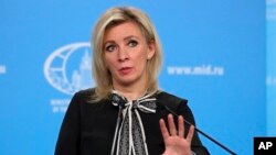 Người phát ngôn Bộ Ngoại giao Nga Maria Zakharova.