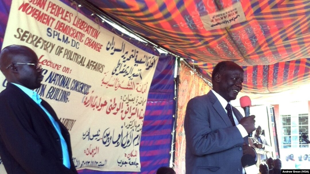 In his first speech since he was pardoned by President Salva Kiir, South Sudan opposition leader Lam Akol gave a public speech at the University of Juba.