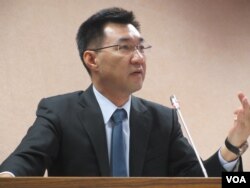 台灣執政黨國民黨立委江啟臣(美國之音張永泰拍攝)