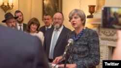 Theresa May, primera ministra de Gran Bretaña. Foto: @Number10gov.