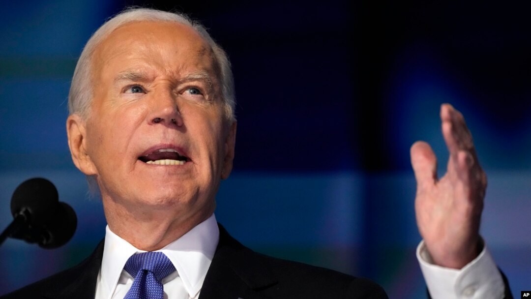 ABD Başkanı Biden, partisinin ulusal kurultayında konuştu.