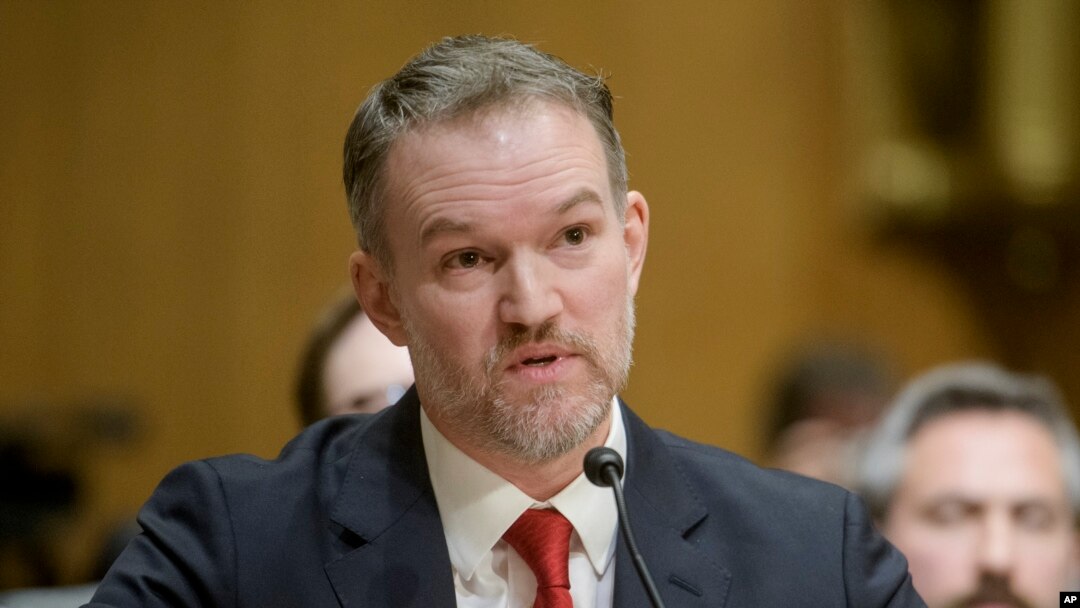 Jamieson Greer, President Donald Trump's nominee to be U.S. trade representative, appears before the Senate Finance Committee on Capitol Hill on Feb. 6, 2025, in Washington.